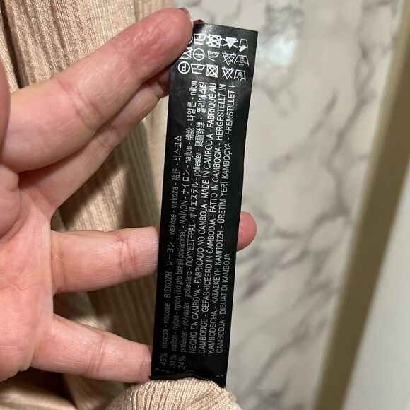 Zara Knit Cream Open Front Cardigan - Picture 6 of 7